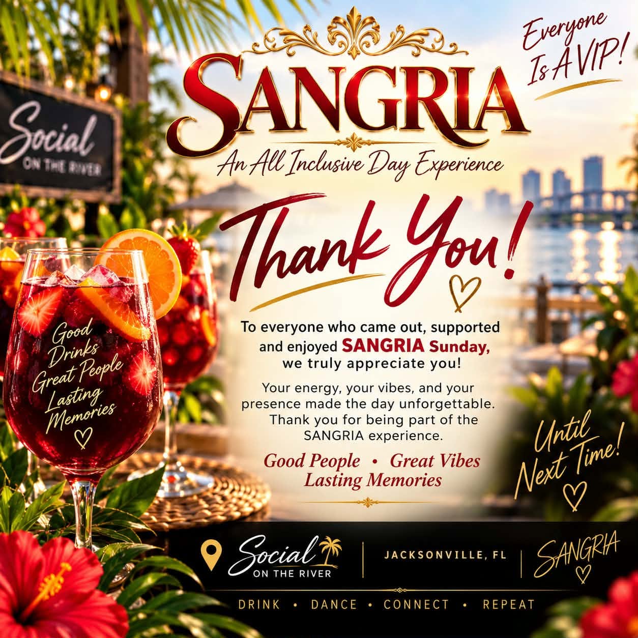 SANGRIA – an all inclusive day experience flyer